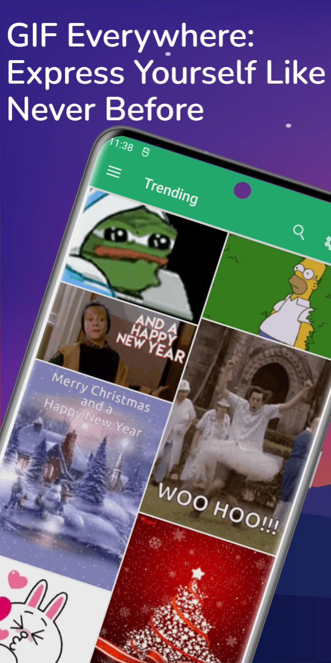 اسکرین شات 1 برنامه GIFs: Share Animated Fun