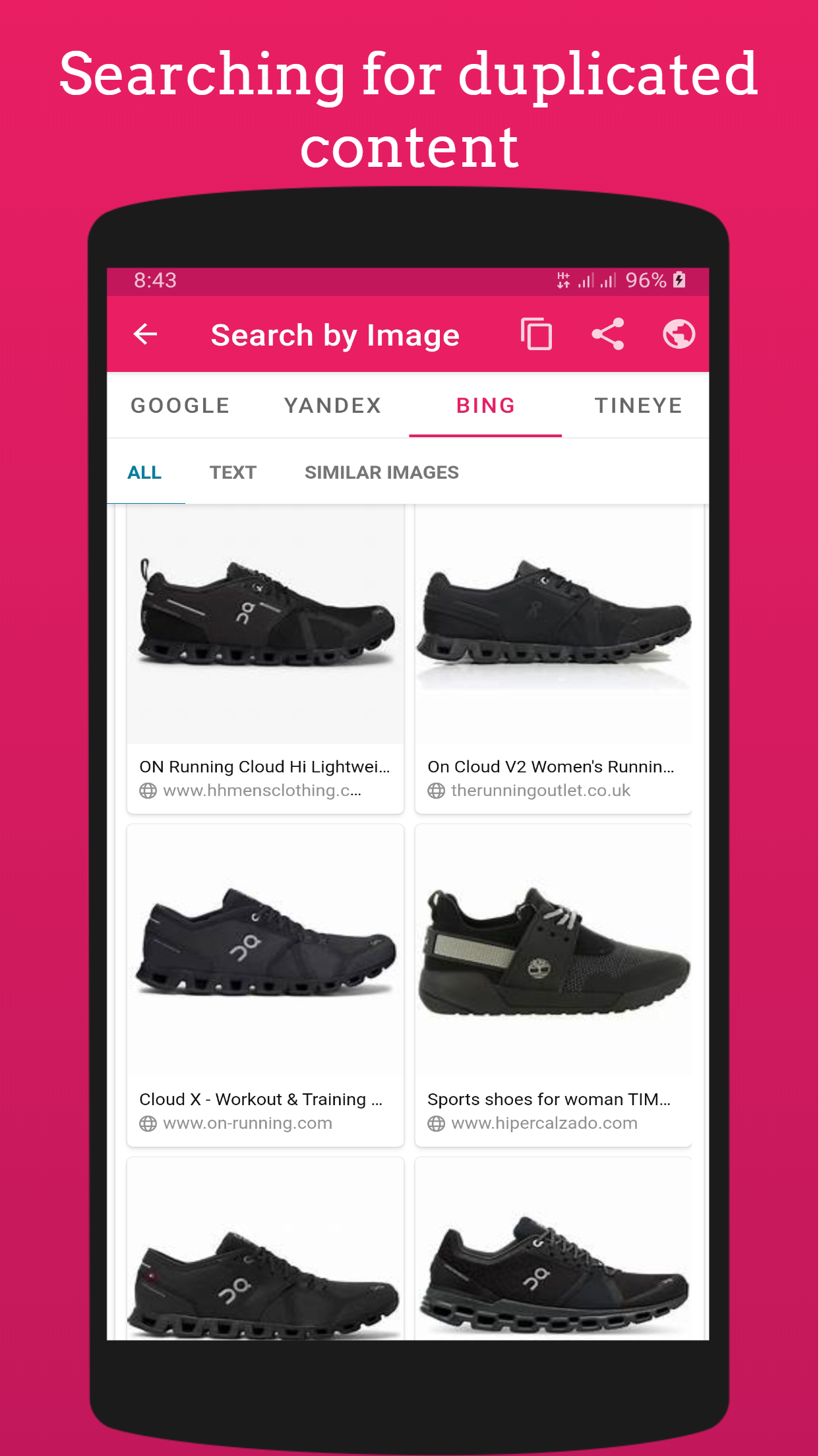 اسکرین شات 3 برنامه Search by Image - Reverse Imag