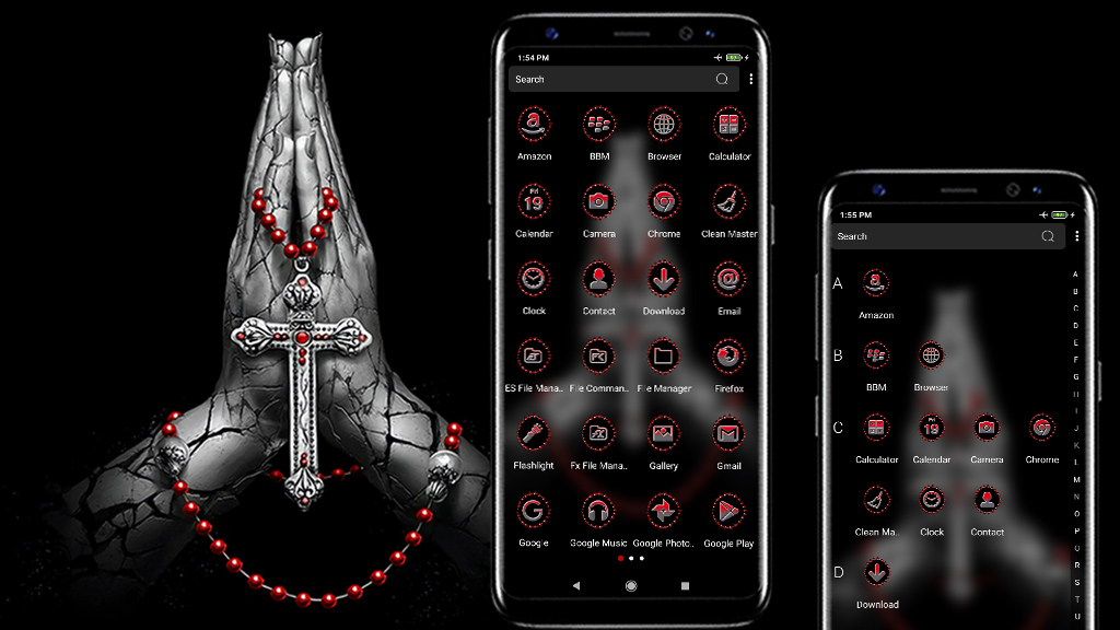 اسکرین شات 2 برنامه Jesus Cross Launcher Theme