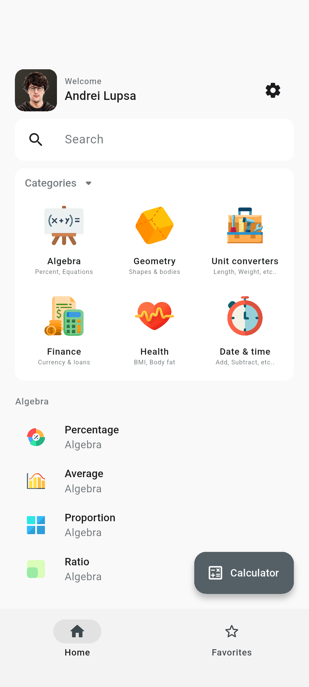 اسکرین شات 1 برنامه All-In-One Calculator