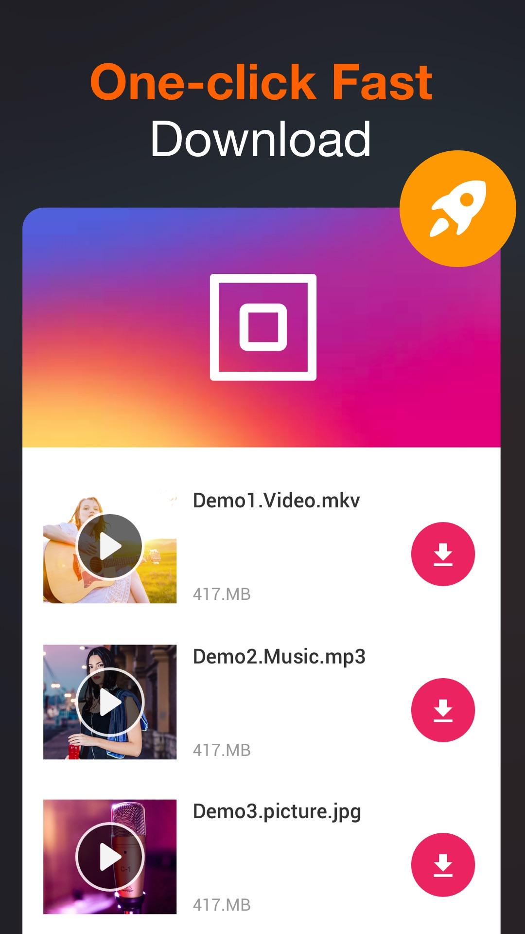 اسکرین شات 3 برنامه All Video Downloader - V