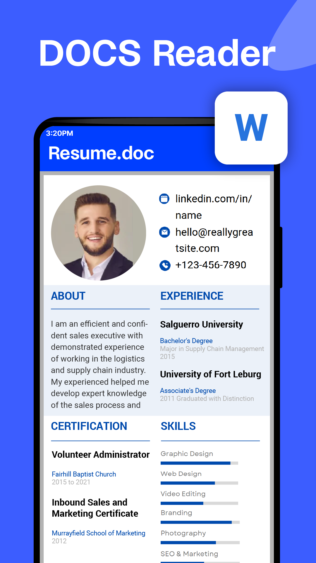 اسکرین شات 3 برنامه Document Reader - PDF Viewer