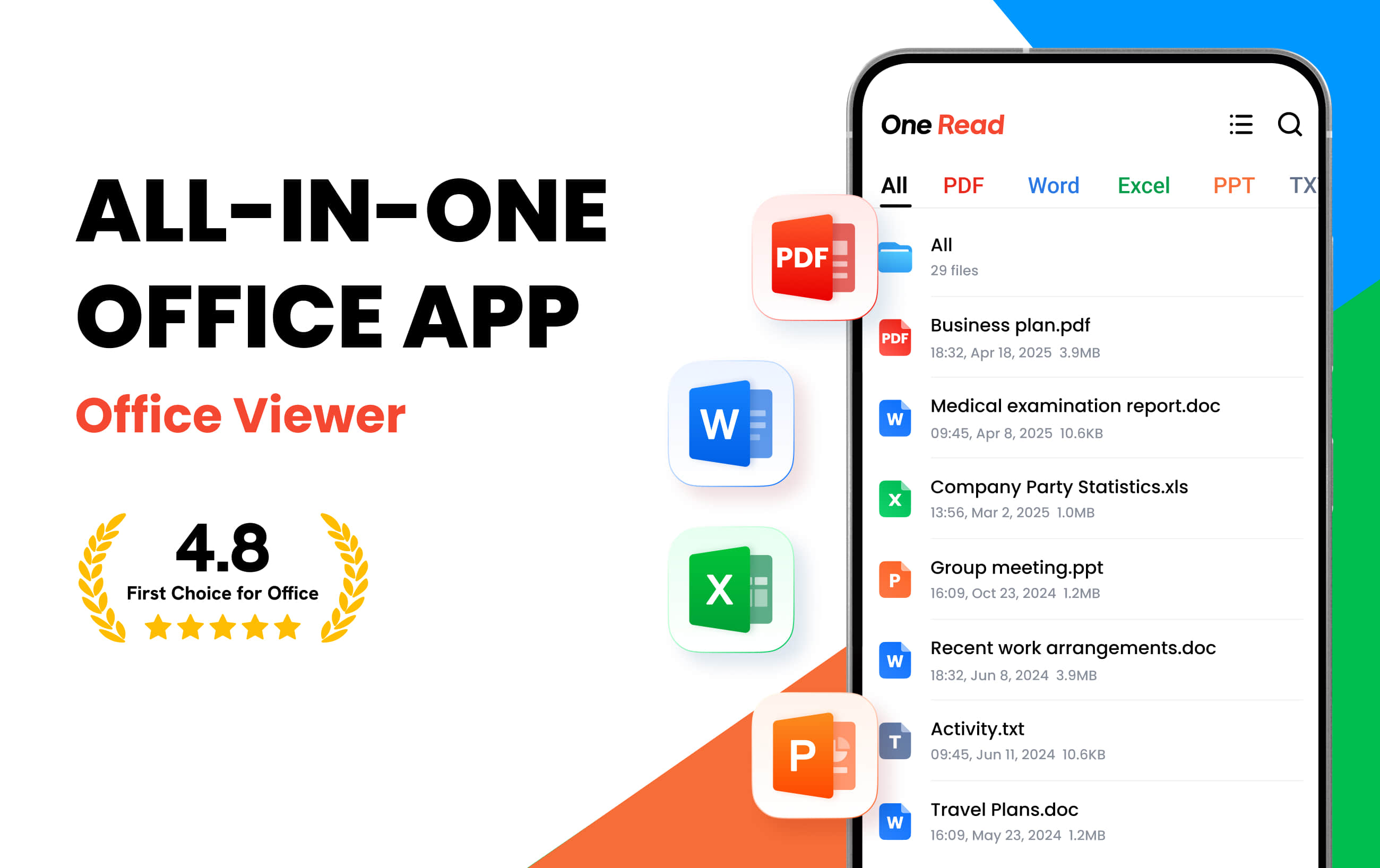 اسکرین شات 1 برنامه Document Reader - PDF Editor