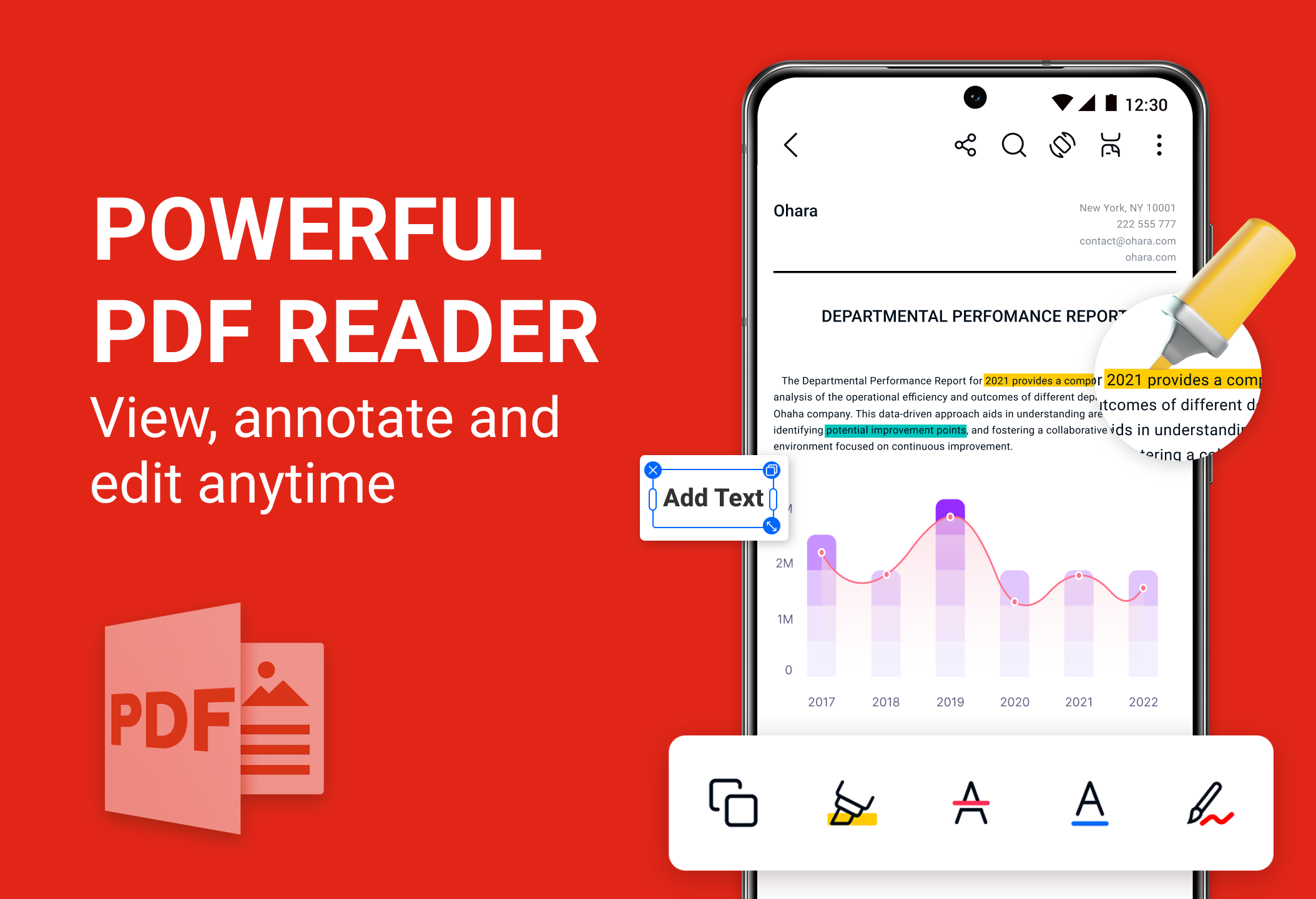 اسکرین شات 1 برنامه All Document Reader - PDF, DOC