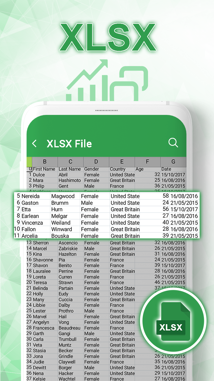 اسکرین شات 2 برنامه All Documents Reader PDF Xlsx
