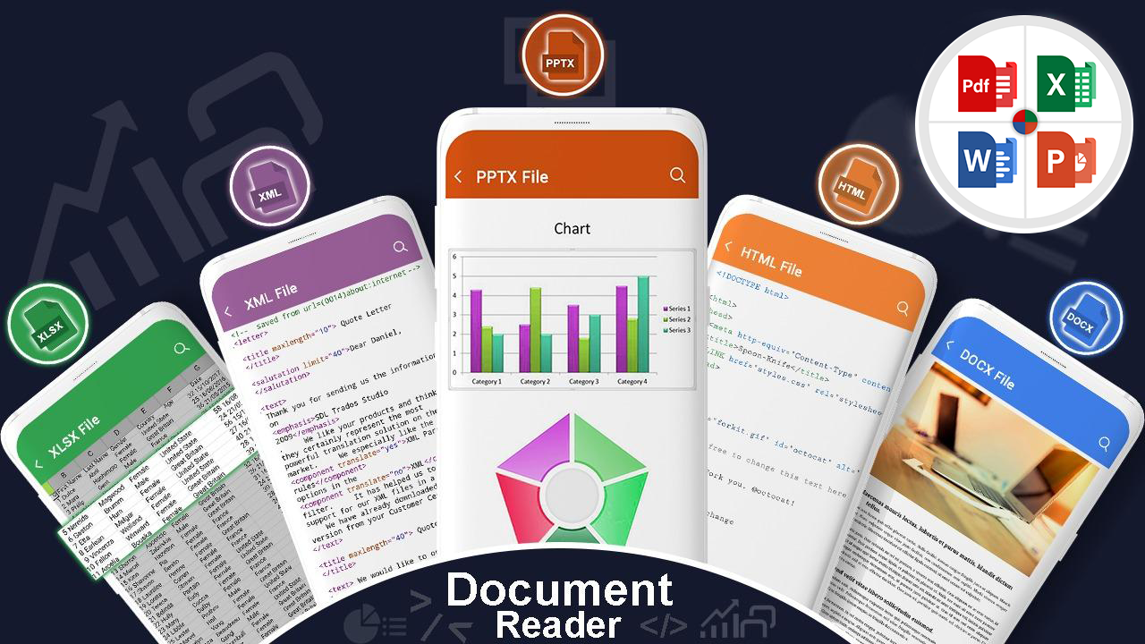 اسکرین شات 4 برنامه All Documents Reader PDF Xlsx