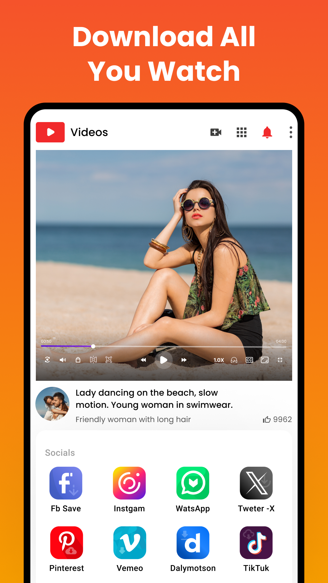اسکرین شات 3 برنامه All video downloader and saver