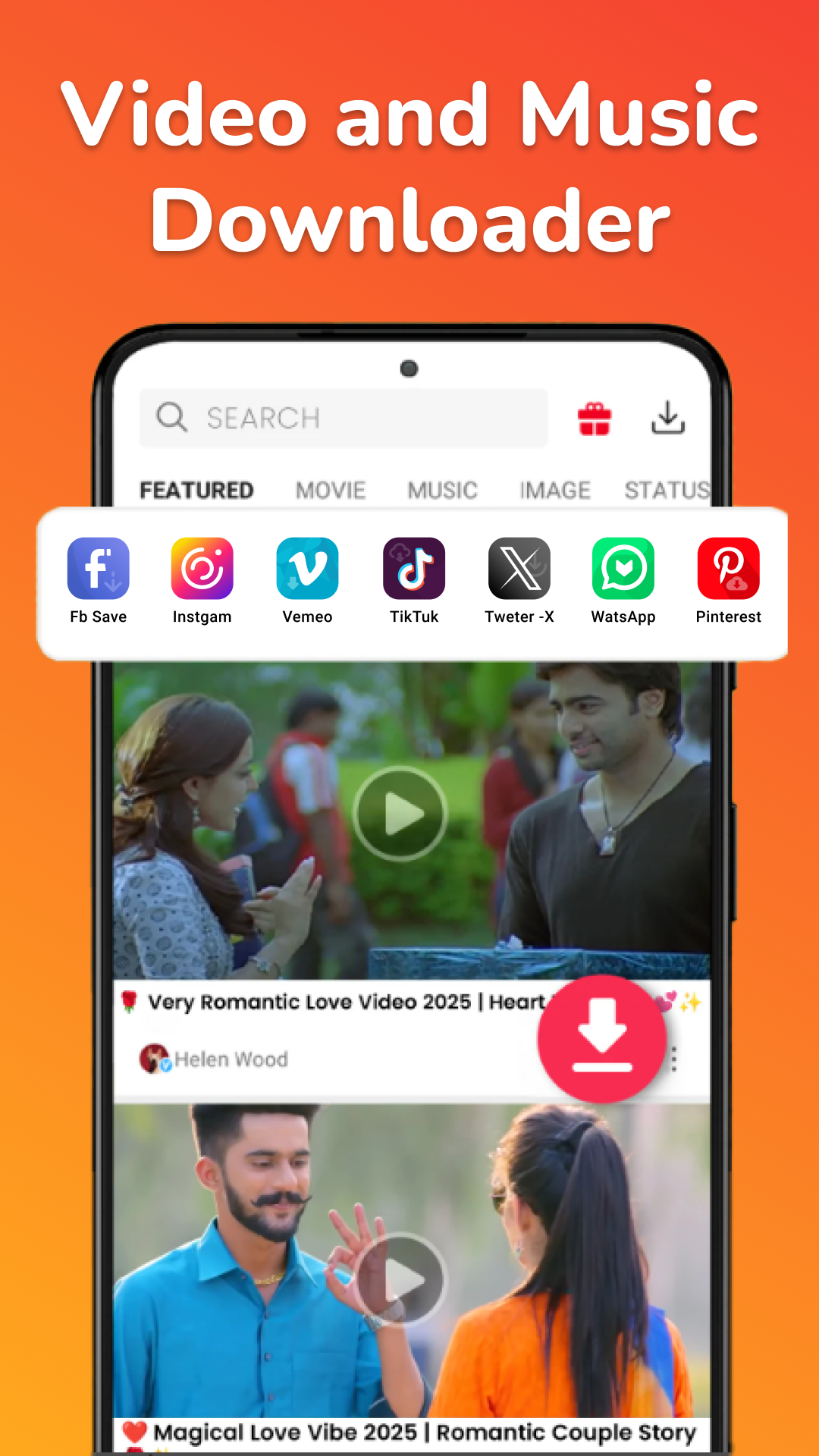 اسکرین شات 2 برنامه All video downloader and saver