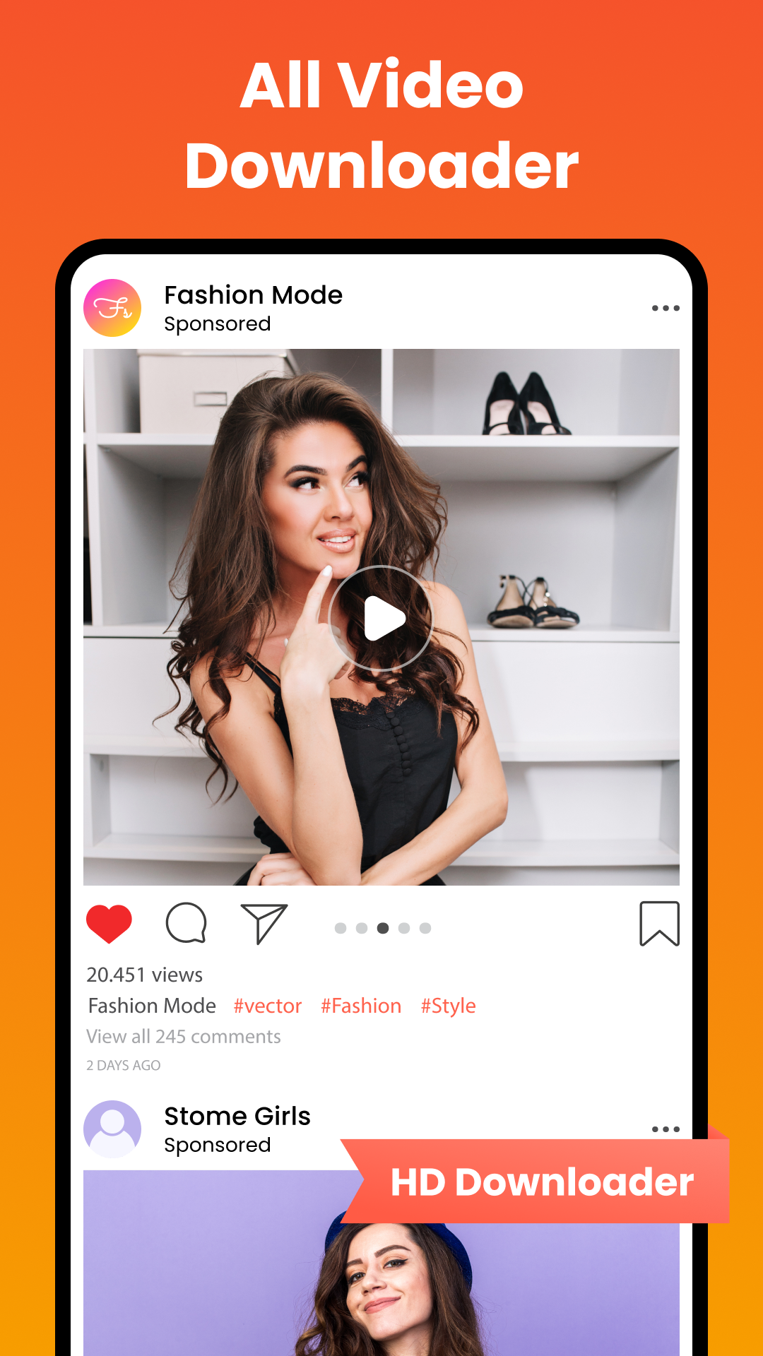 اسکرین شات 1 برنامه All video downloader and saver