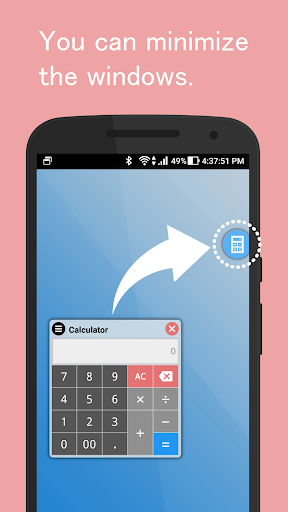 اسکرین شات 3 برنامه Small Tools (Floating multi window app)