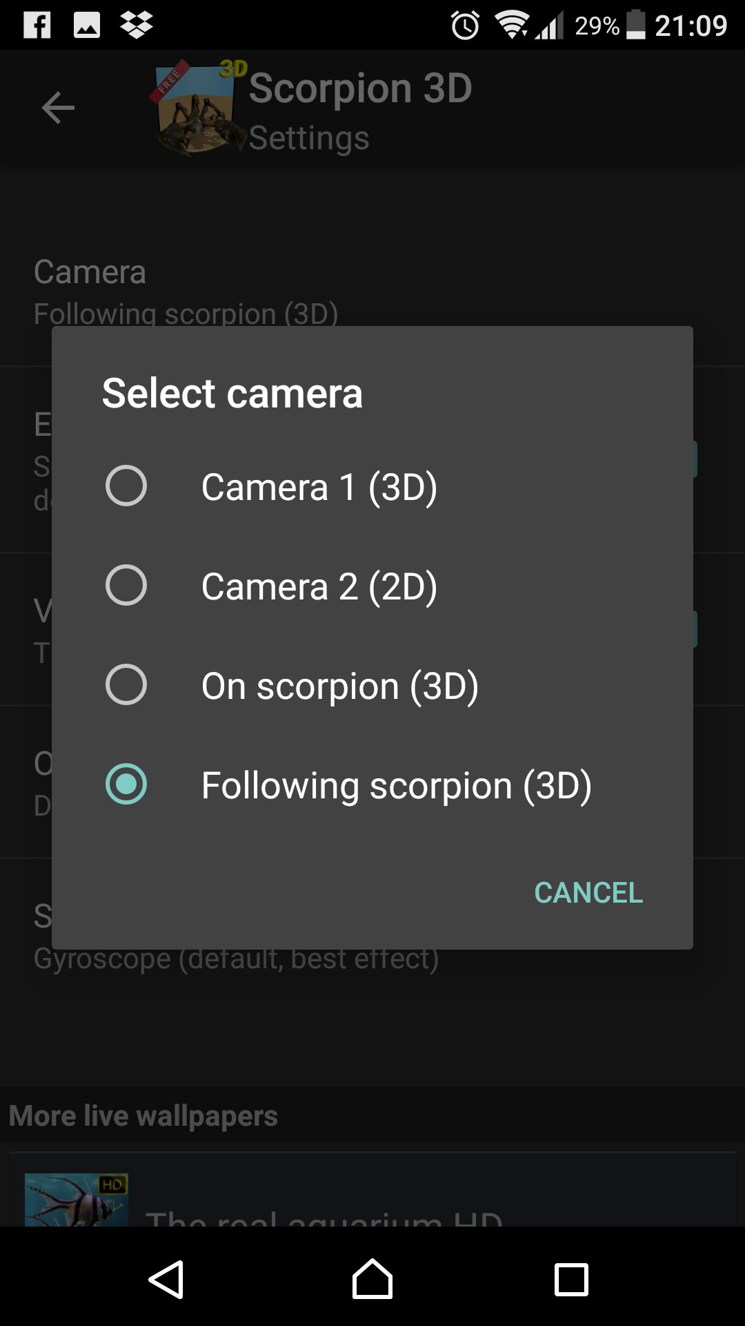 اسکرین شات 5 برنامه Scorpion 3D
