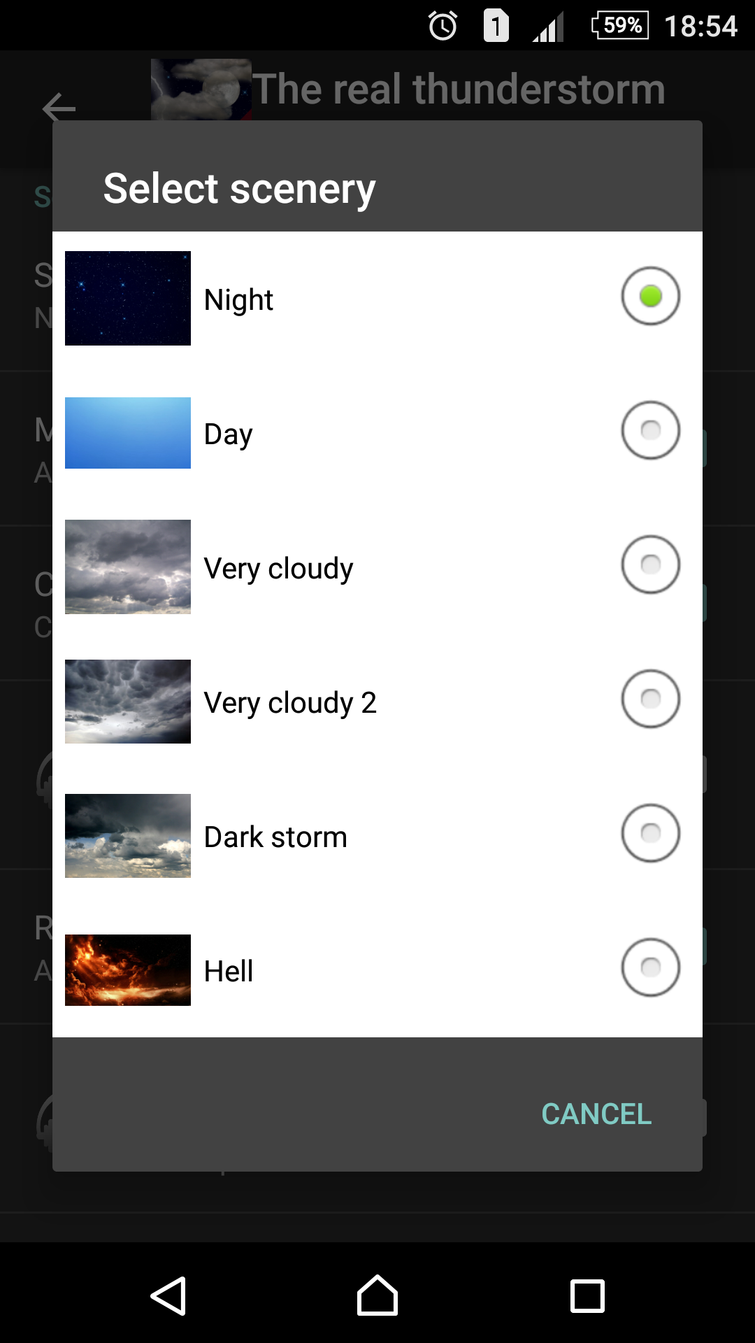 اسکرین شات 3 برنامه The real thunderstorm - LWP