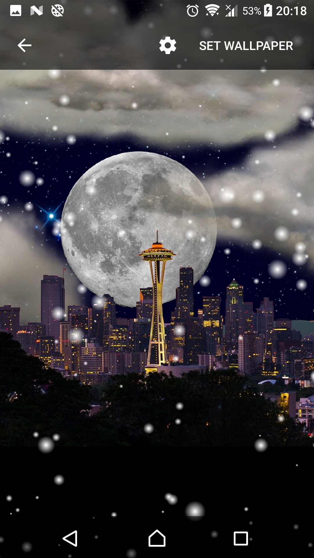 اسکرین شات 6 برنامه Thunderstorm Seattle - LWP