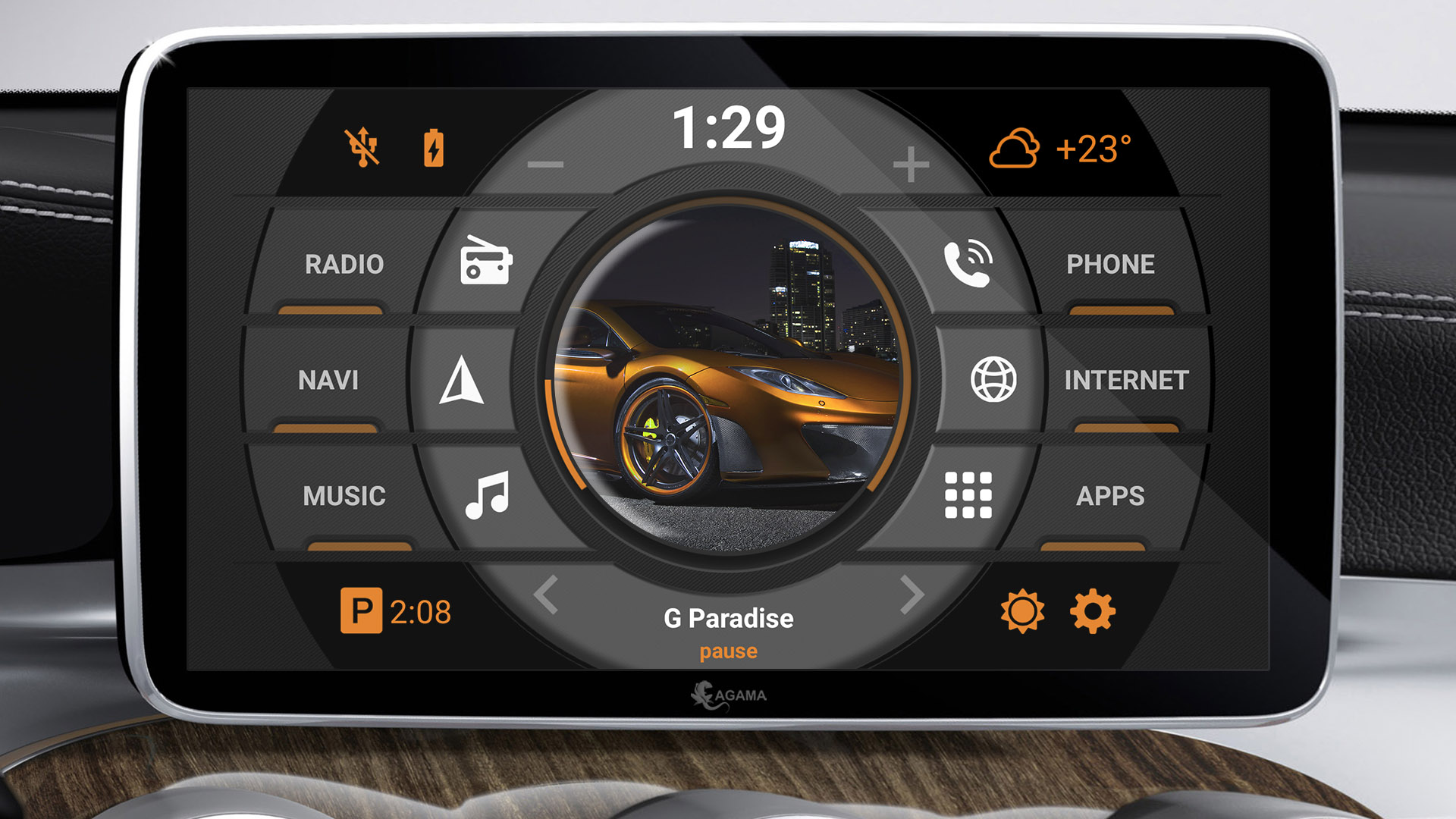 اسکرین شات 3 برنامه AGAMA Car Launcher