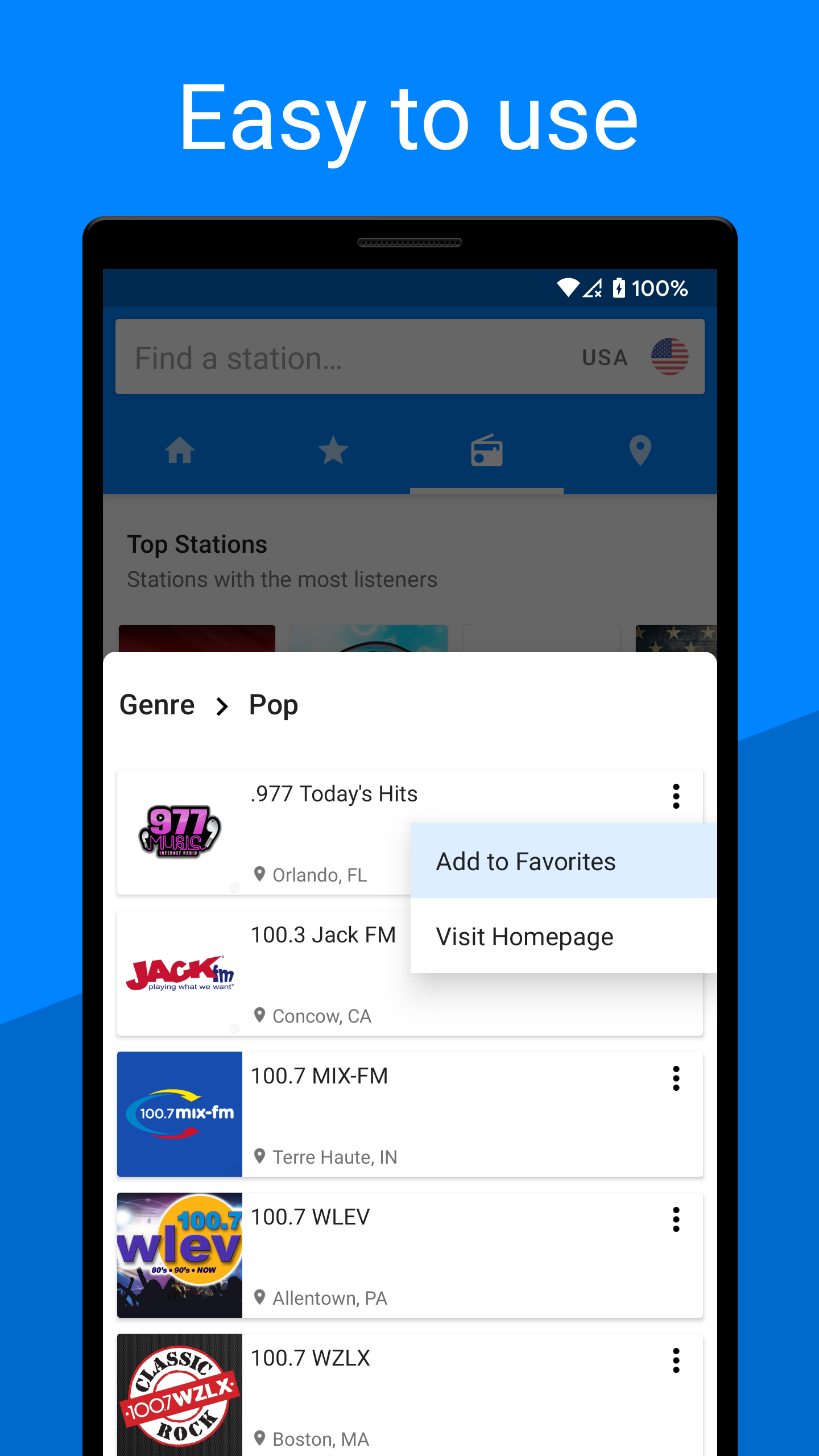 اسکرین شات 4 برنامه Radiogram - Radio App