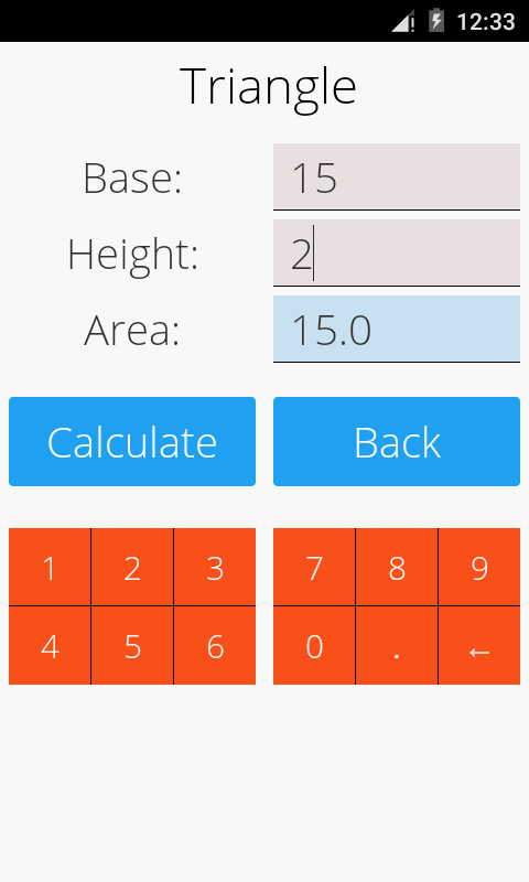 اسکرین شات 3 برنامه Area and Volume Calculator