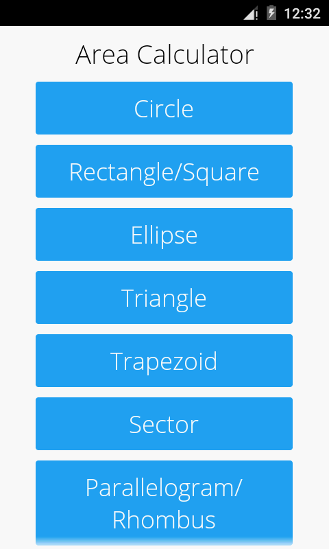 اسکرین شات 2 برنامه Area and Volume Calculator