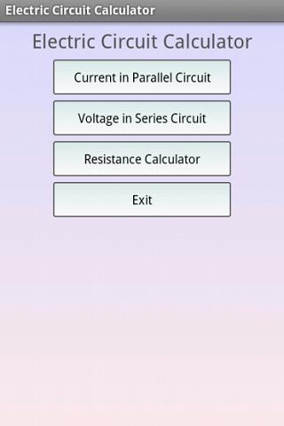 اسکرین شات 1 برنامه Electric Circuit Calculator