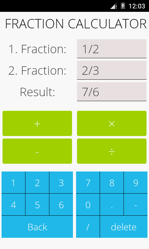 اسکرین شات 2 برنامه Fractions Math