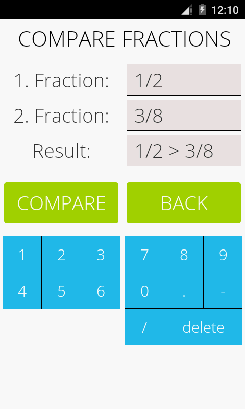 اسکرین شات 8 برنامه Fractions Math