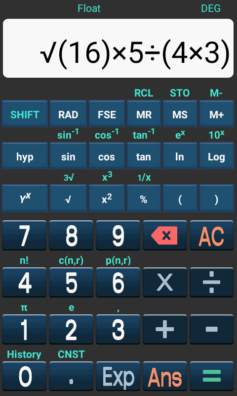 اسکرین شات 3 برنامه Math Calculator