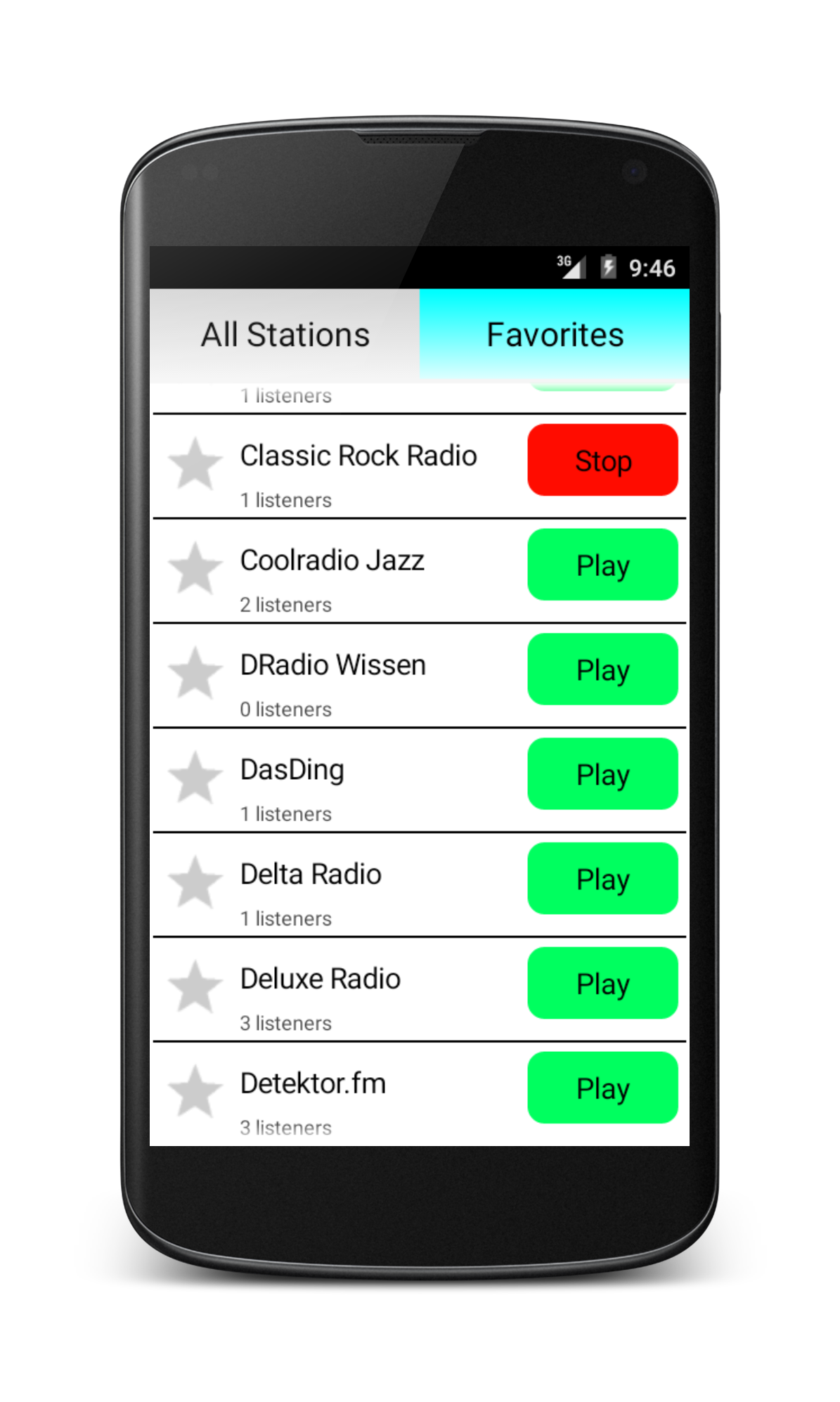 اسکرین شات 3 برنامه German Radio Online
