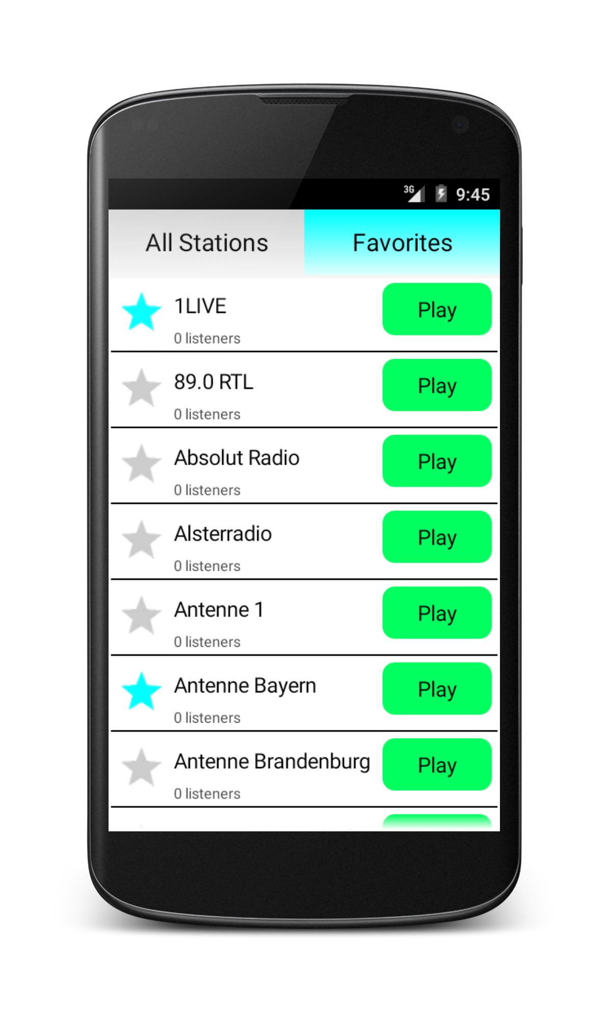 اسکرین شات 1 برنامه German Radio Online