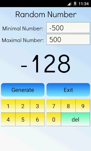 اسکرین شات 3 برنامه Random Number Calculator