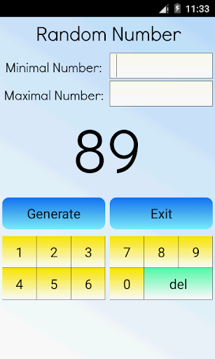 اسکرین شات 1 برنامه Random Number Calculator