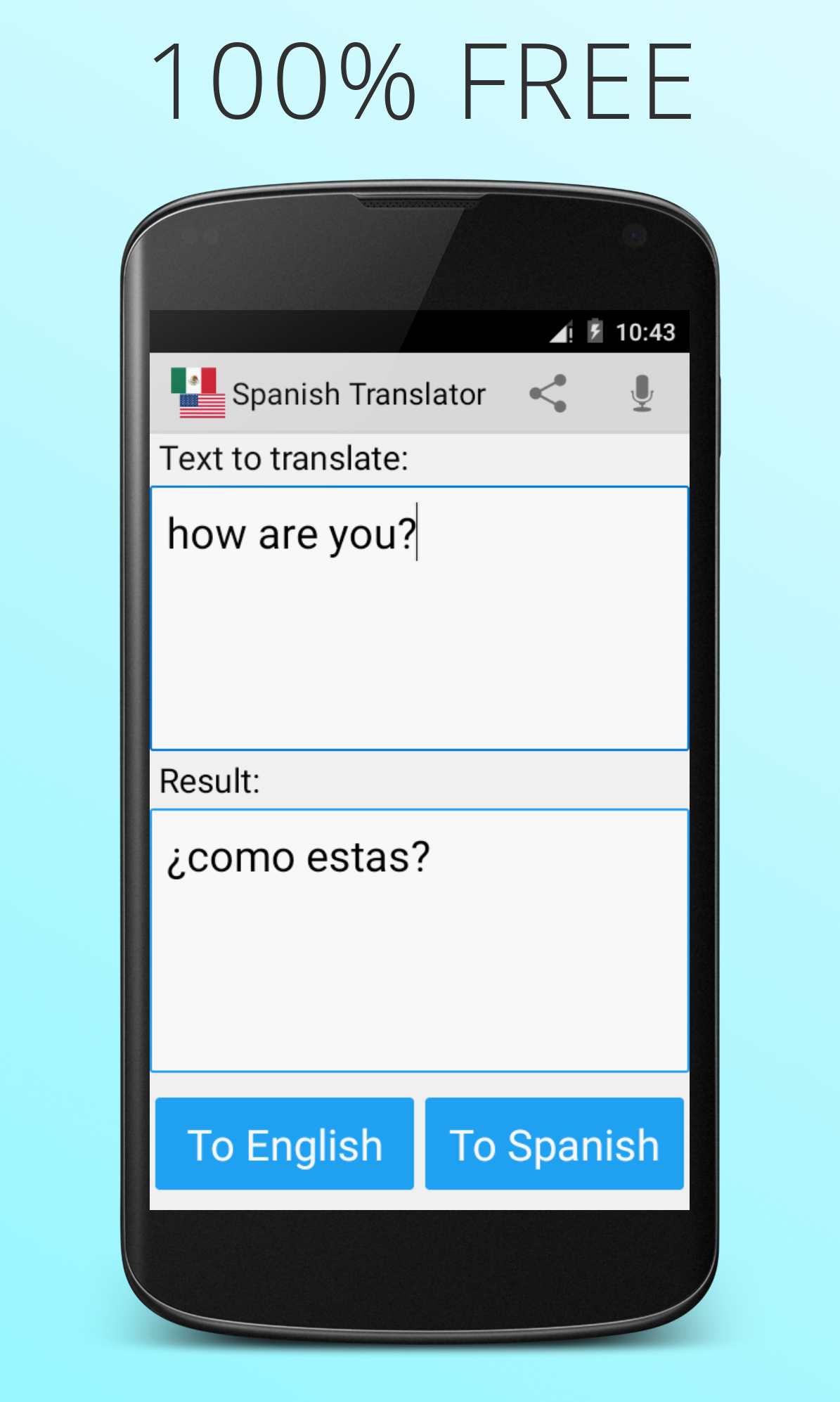 اسکرین شات 1 برنامه Spanish English Translator