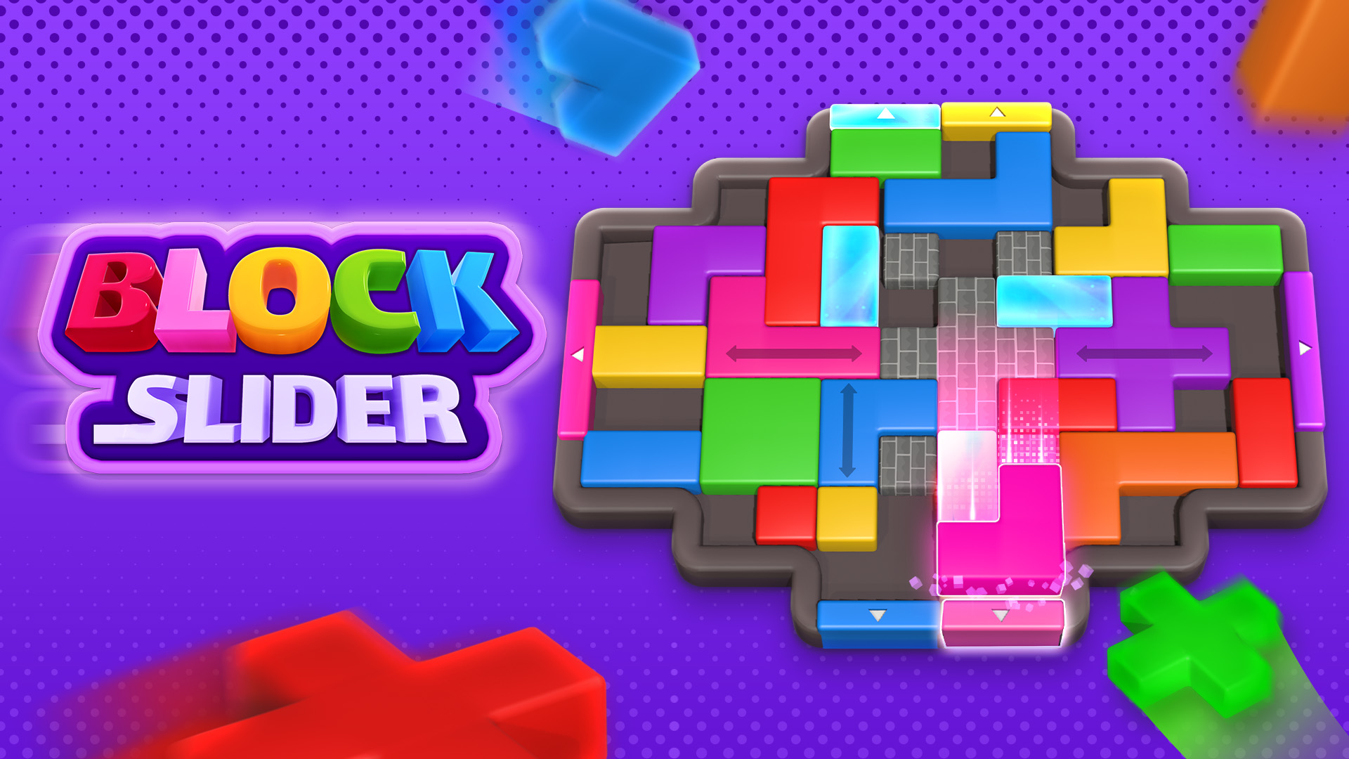 اسکرین شات 1 بازی Block Slider: Color Jam