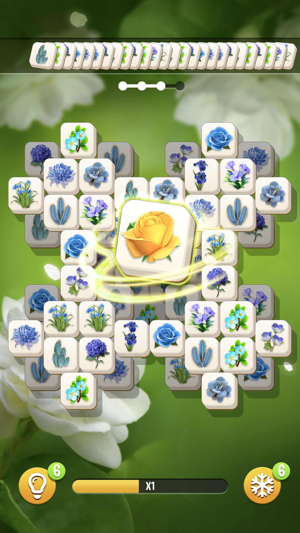 اسکرین شات 3 بازی Blossom Garden: Tile Match
