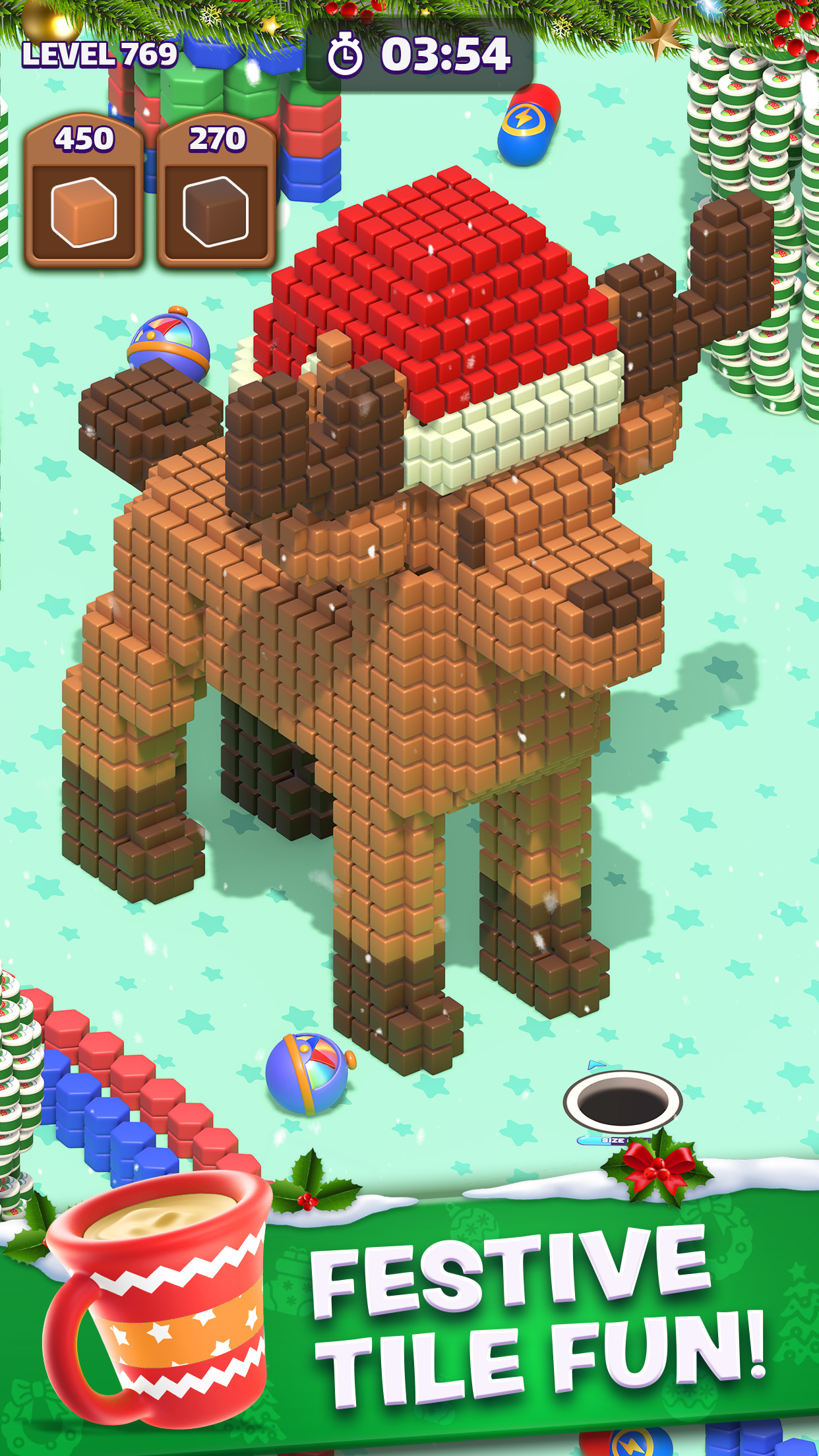 اسکرین شات 6 بازی Tiles in Hole: Black Hole