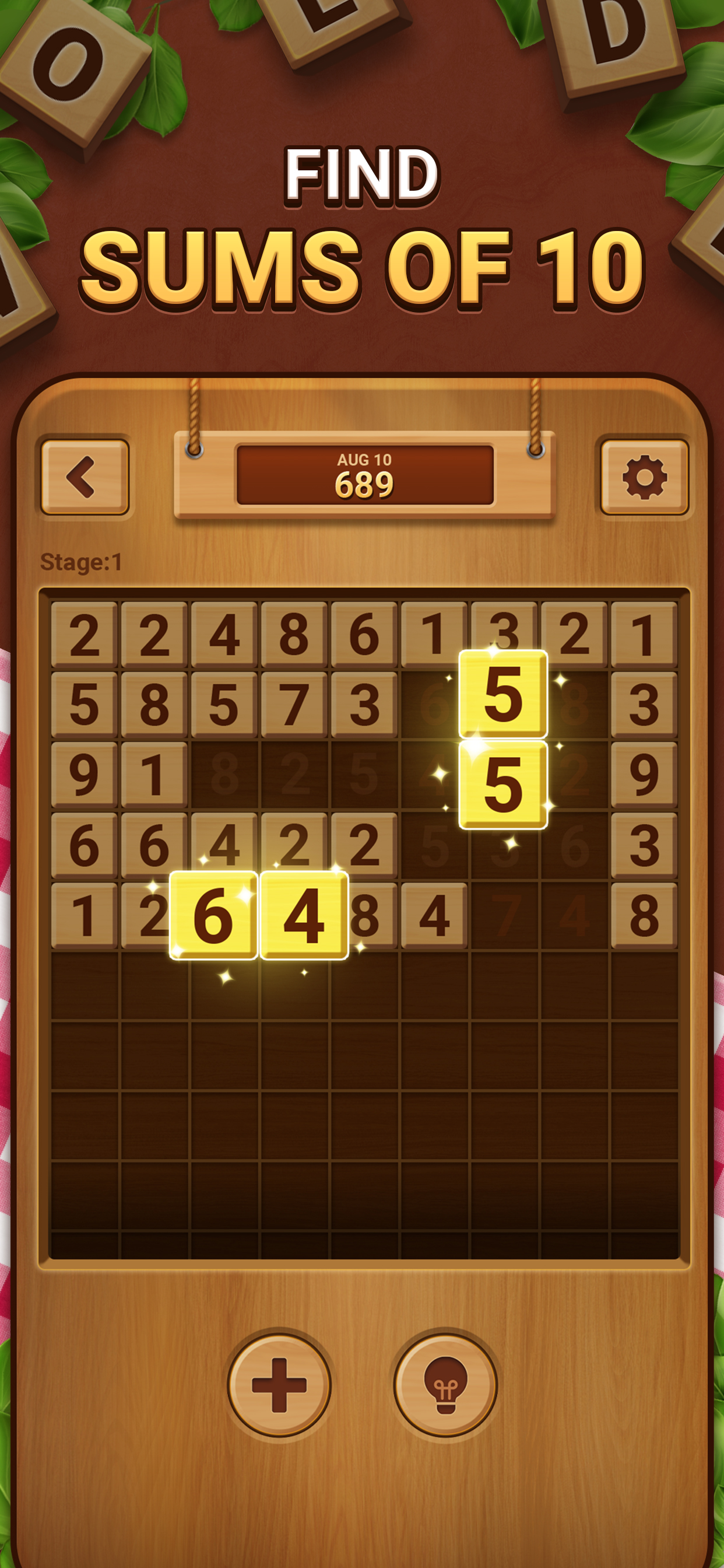 اسکرین شات 2 بازی Woodber - Classic Number Game