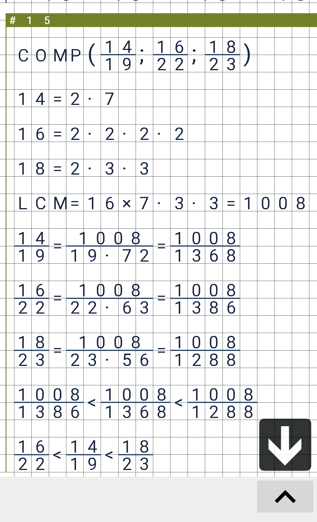 اسکرین شات 4 برنامه Fraction calculator