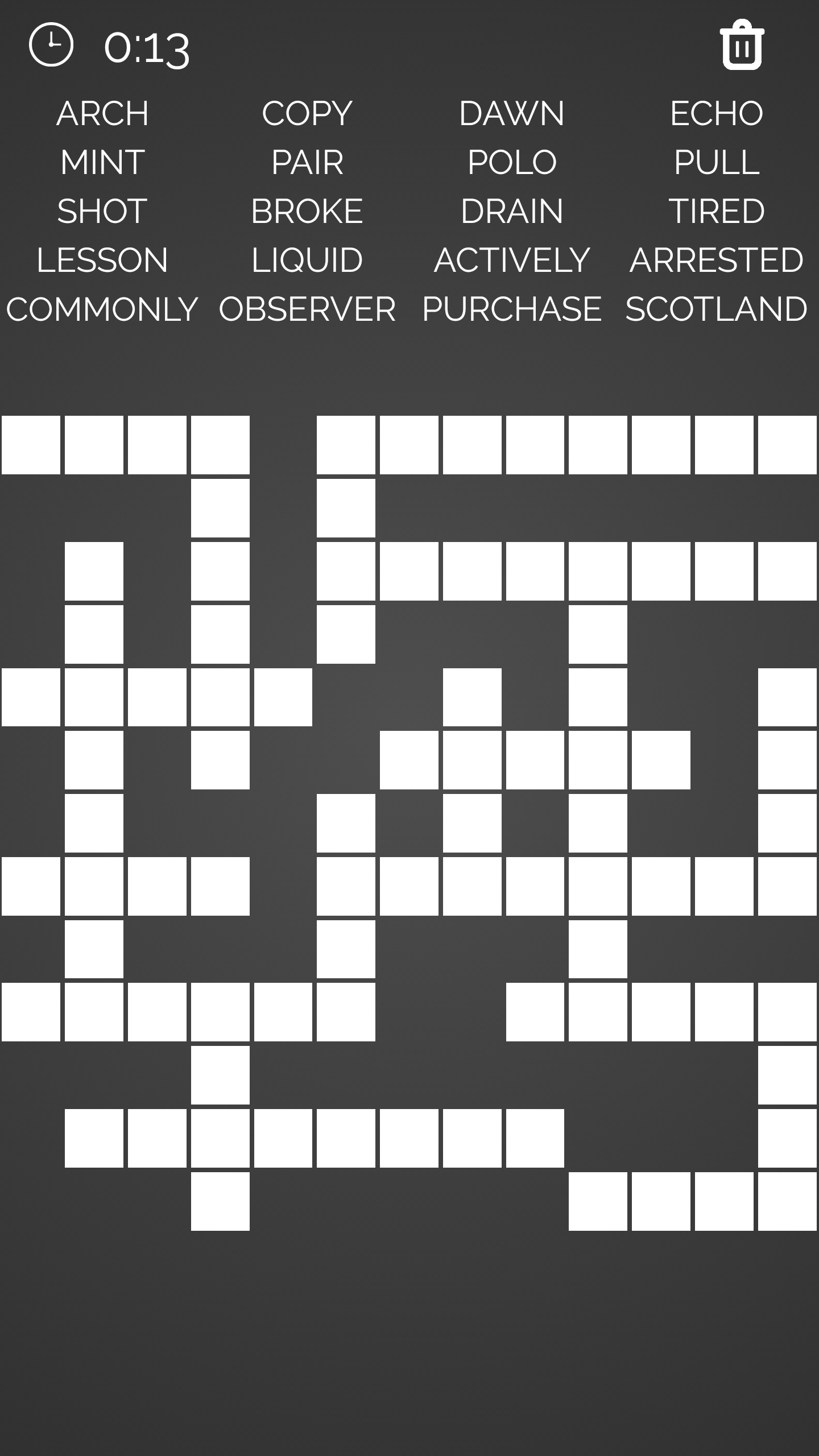 اسکرین شات 3 بازی Crossword : Word Fill