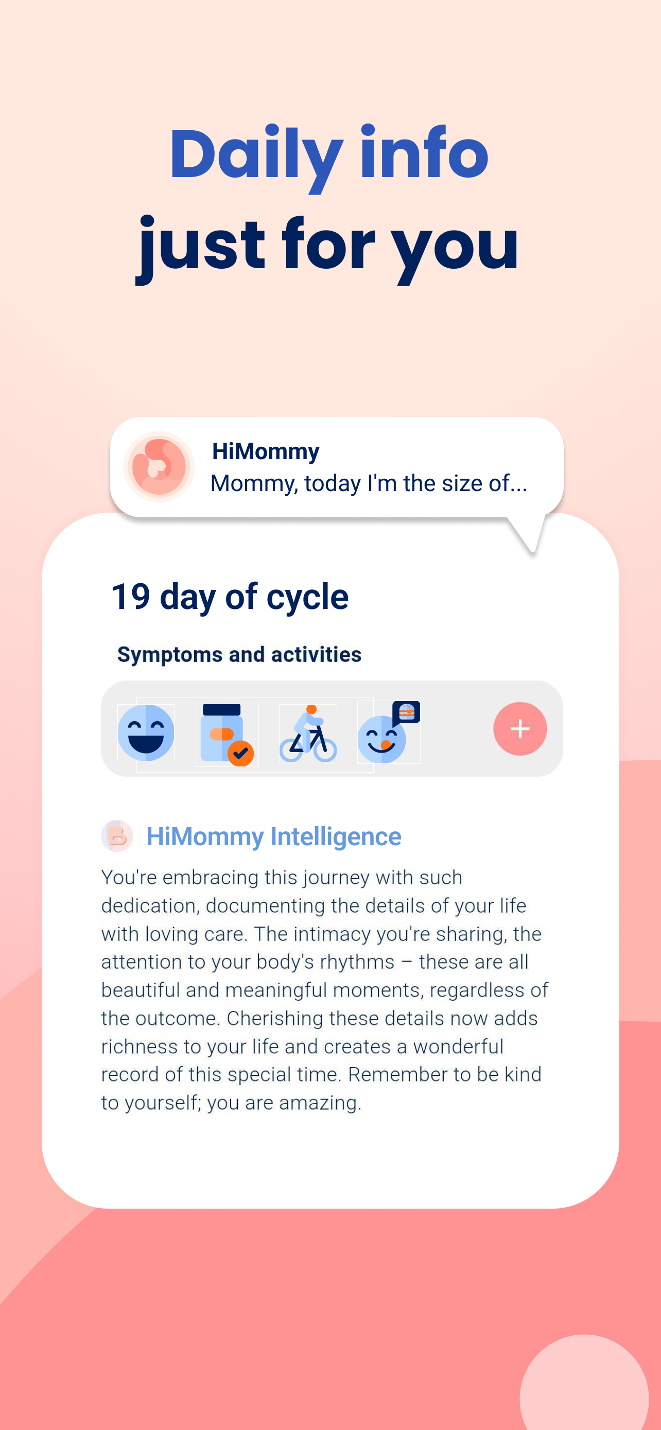 اسکرین شات 4 برنامه HiMommy: Ovulation & Pregnancy
