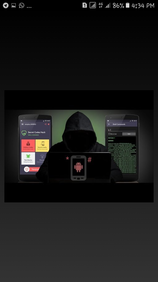 اسکرین شات 5 برنامه Mobile Hack Codes