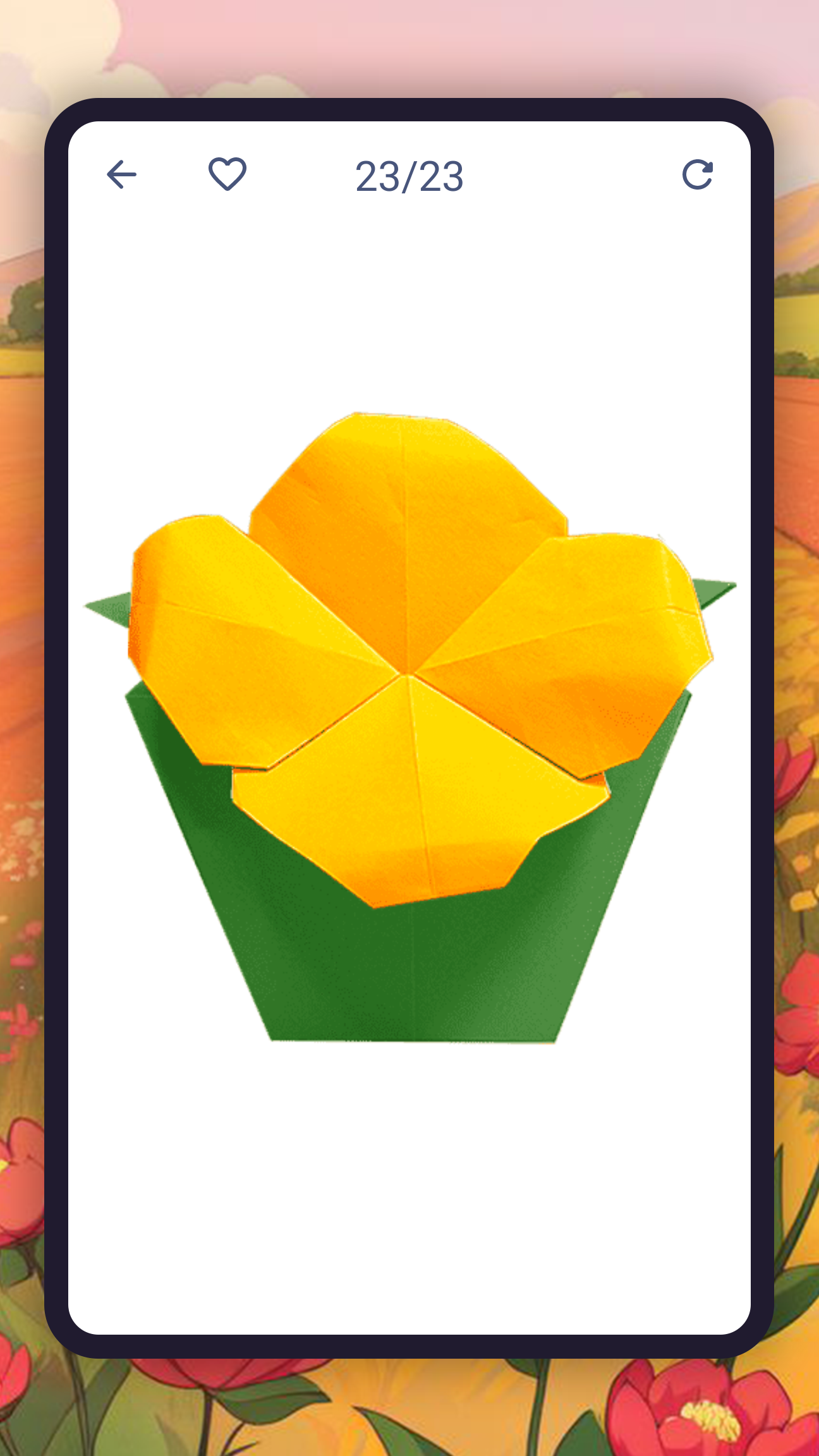اسکرین شات 4 برنامه Origami flowers and plants