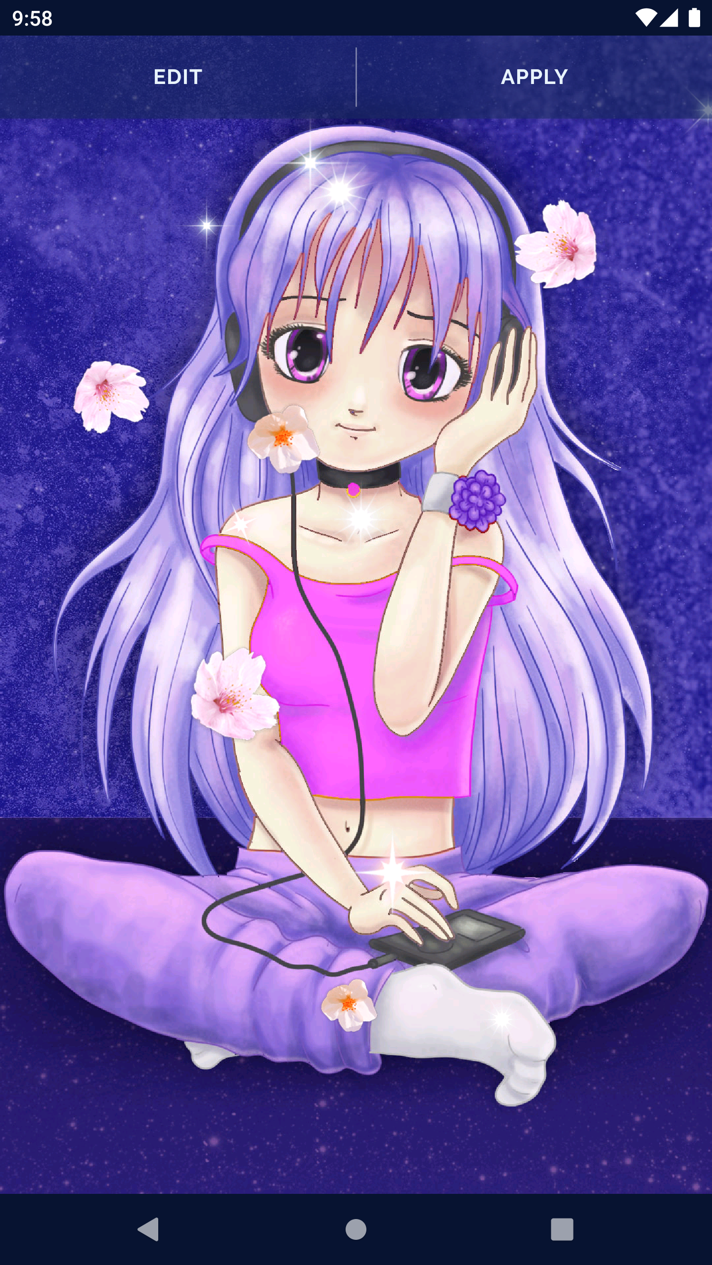 اسکرین شات 6 برنامه Anime Sakura Live Wallpaper