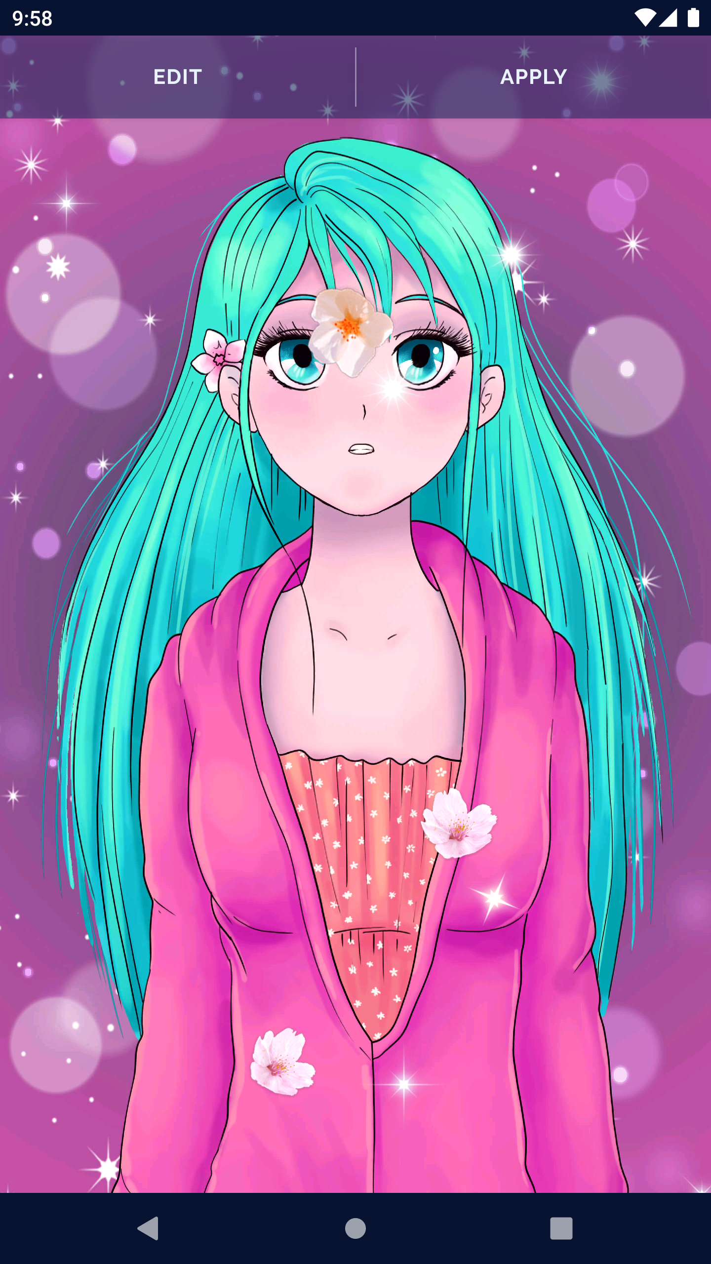 اسکرین شات 5 برنامه Anime Sakura Live Wallpaper