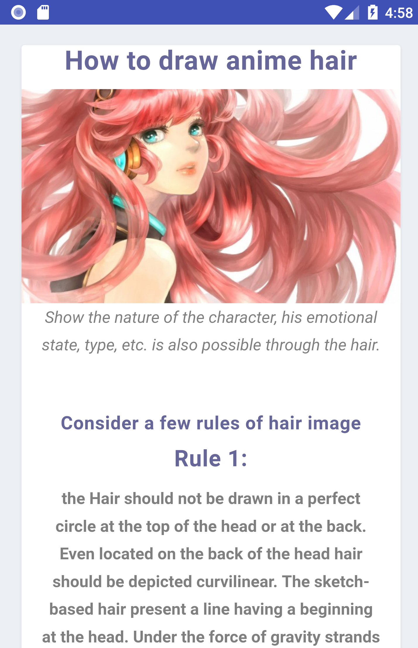 اسکرین شات 3 برنامه How to draw anime step by step