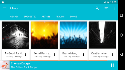 اسکرین شات 6 برنامه Shuttle Music Player
