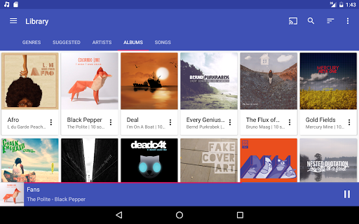 اسکرین شات 7 برنامه Shuttle Music Player