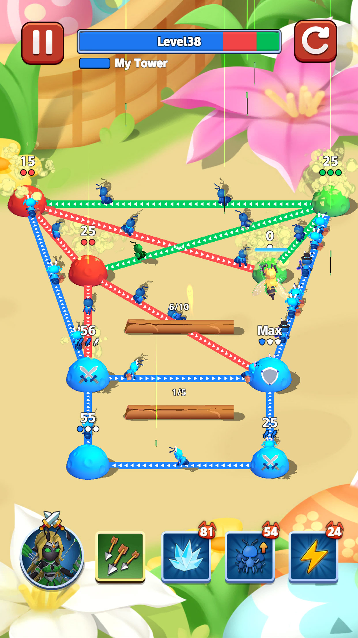 اسکرین شات 6 بازی Ant Fight 2: Tower War Games