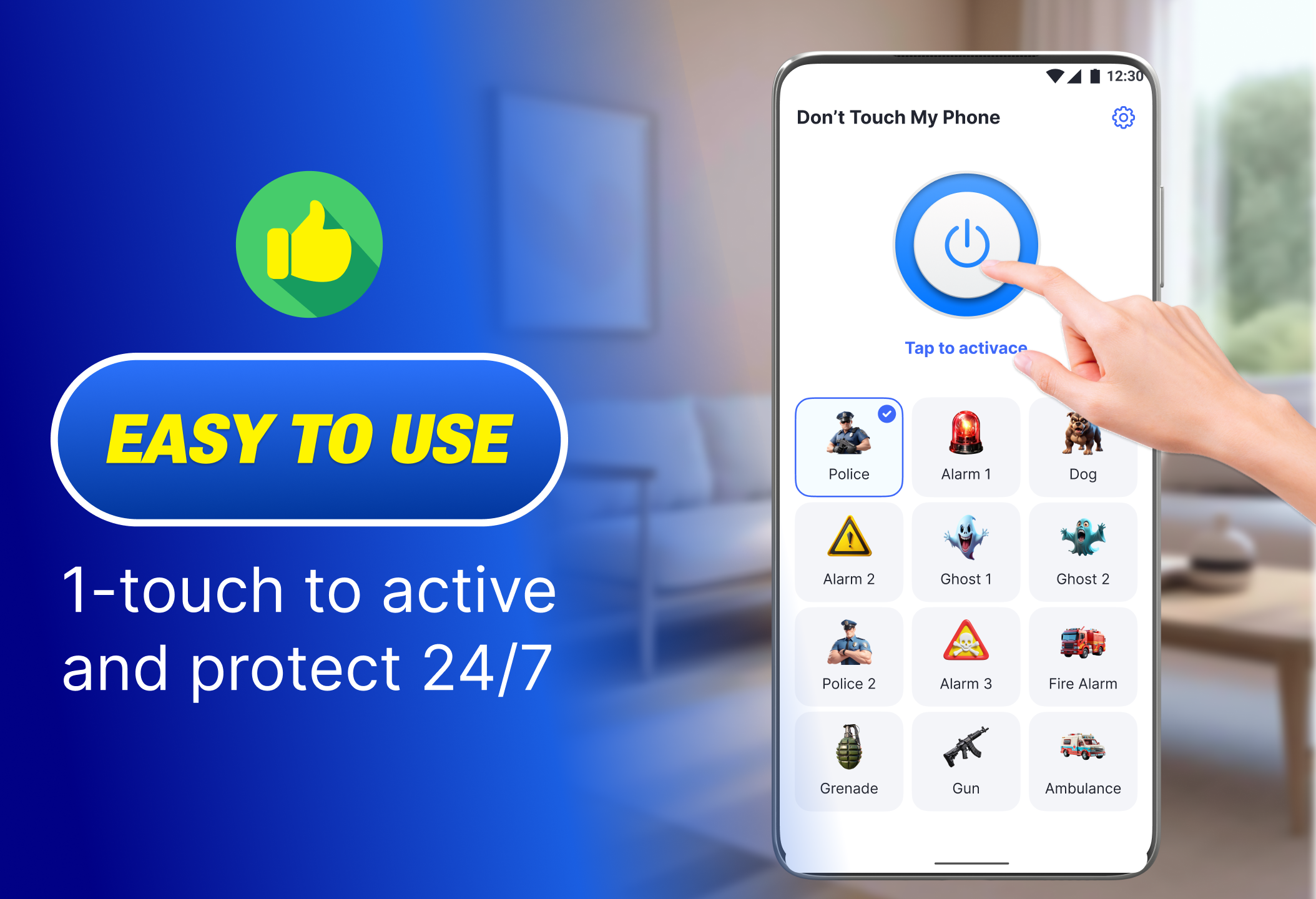 اسکرین شات 5 برنامه Anti Theft Phone Alarm