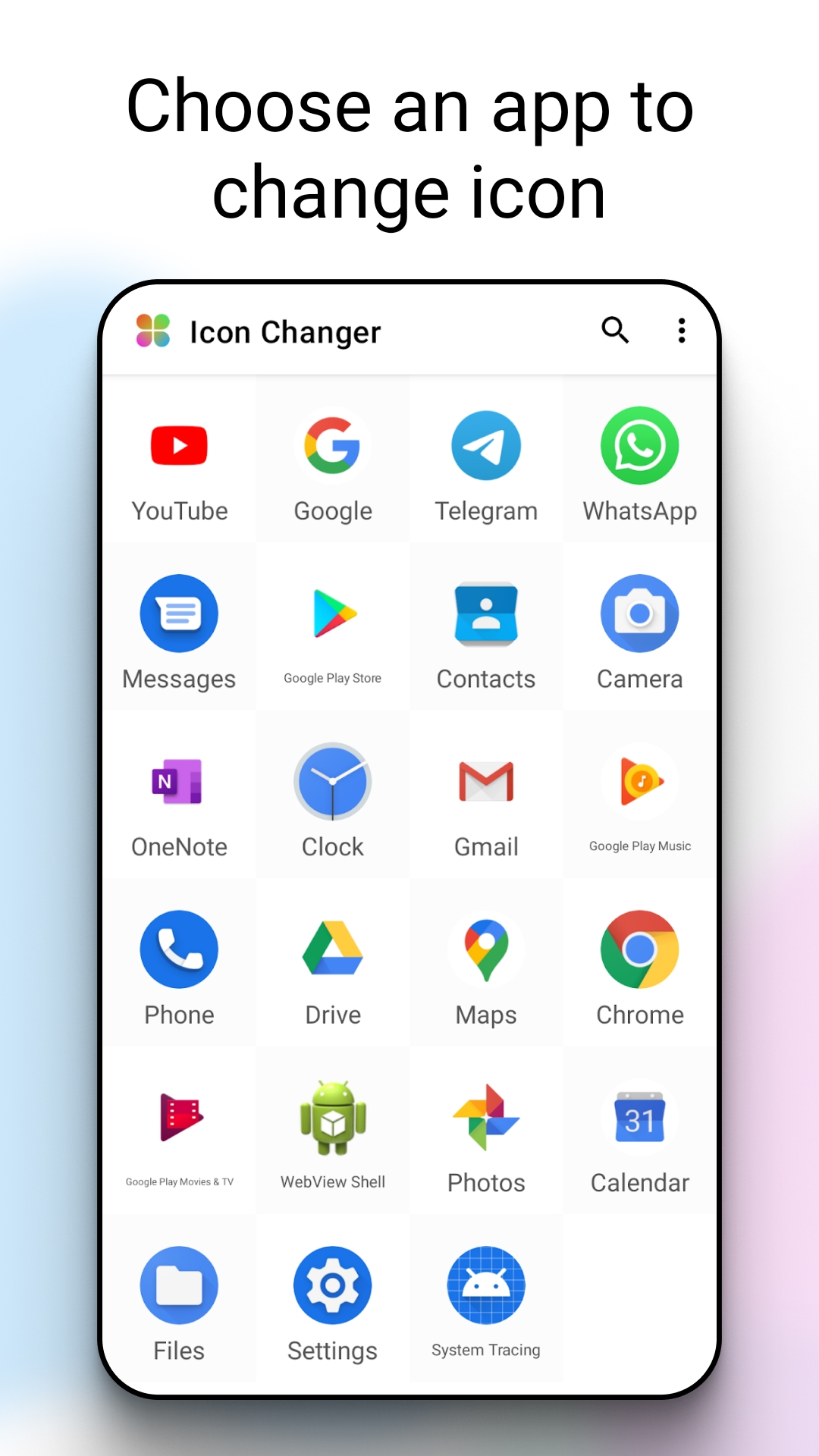 اسکرین شات 2 برنامه Icon Changer