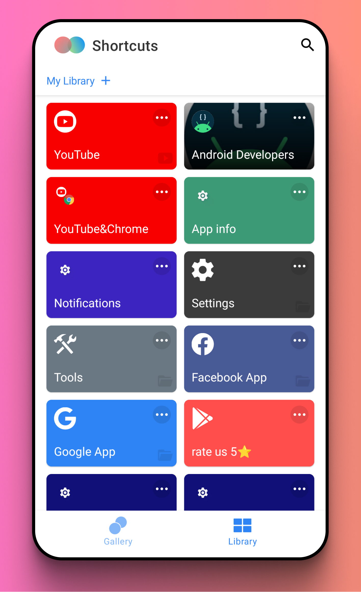 اسکرین شات 1 برنامه Shortcut