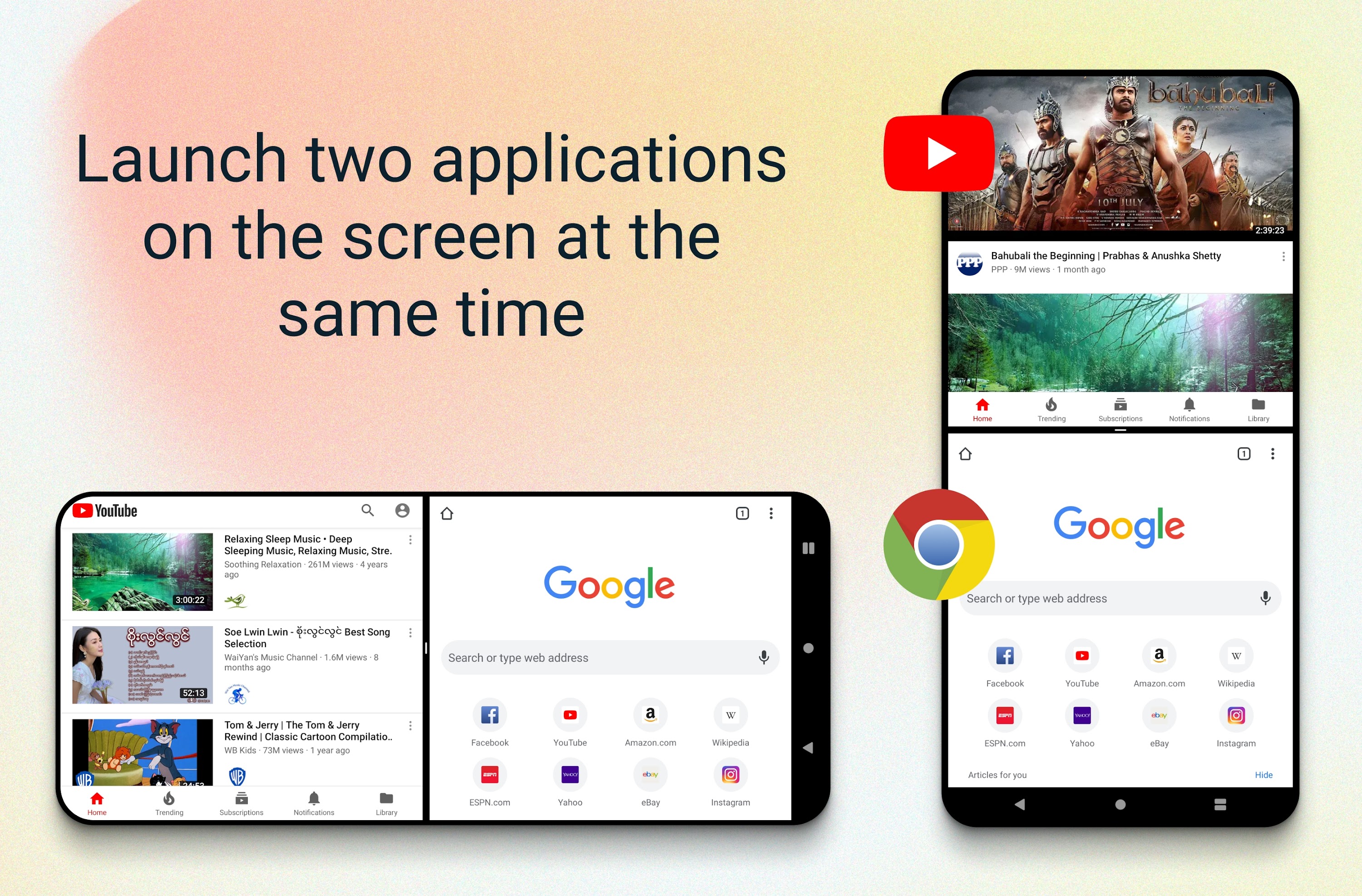 اسکرین شات 1 برنامه Split Screen
