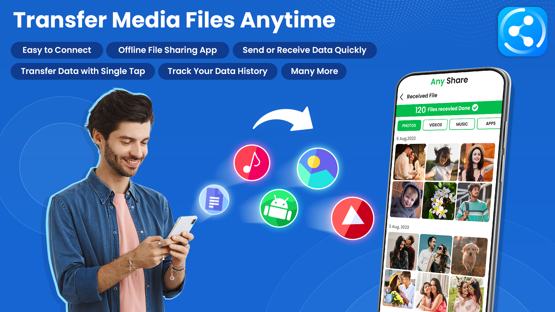 اسکرین شات 4 برنامه AnyShare – Rapid File Transfer